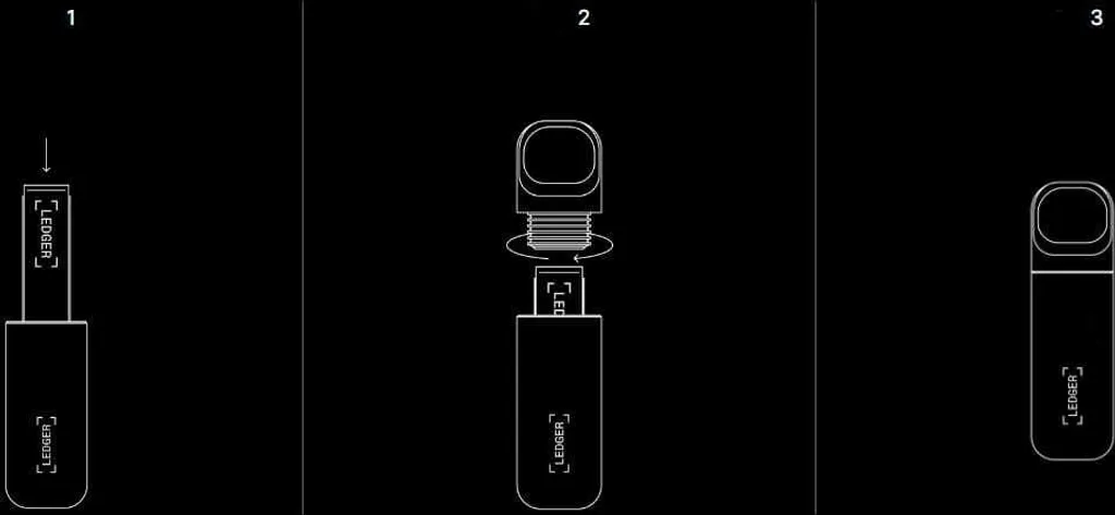 Ledger Nano S Plus Pod Nero | Custodia di Sicurezza per Criptovalute - 7