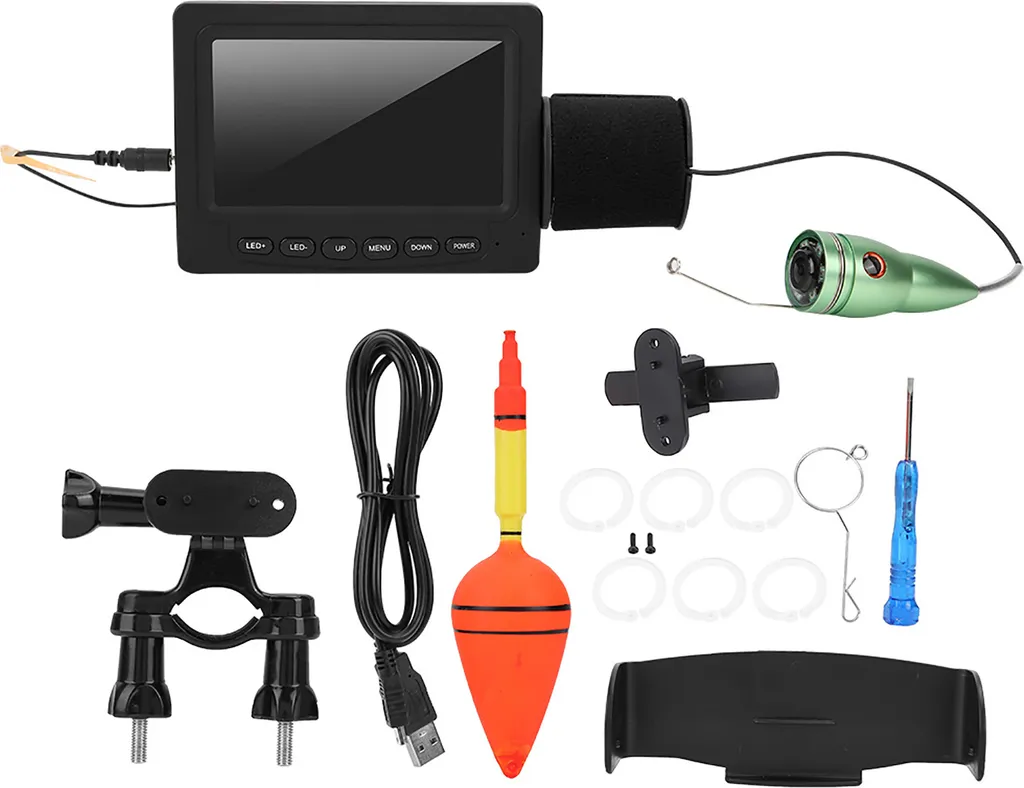 Fish finder portable et caméra de pêche HD avec câble 15m et écran