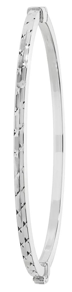 Jonc Argent 925 de 3mm avec Charnière Sécurisée, Bijou Femme 7g