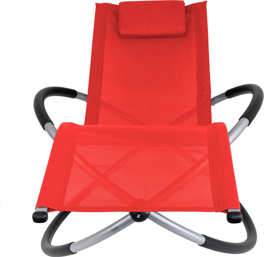 Garten Liegestuhl Schaukelliege Campingliege Strandliege Sonnenliege Gartenstuhl Klappstuhl Liege Klappbar Faltbar Relaxliege Stahl Farbauswahl Kin...