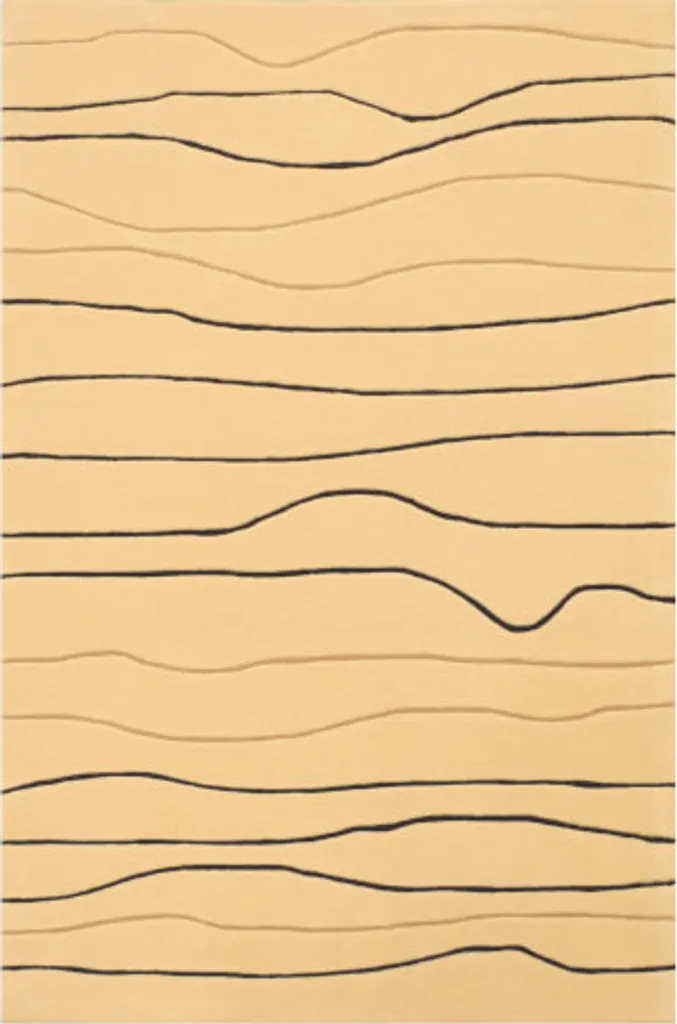 Tapis touffeté main Tufting 12 beige 170x240 - Texture douce 1054-01 luxe