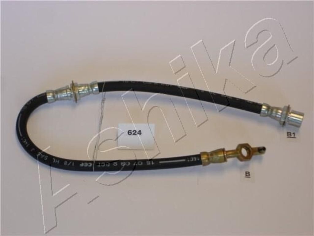 ASHIKA Halter Bremsschlauch 69-06-624 Vorne für DAIHATSU Feroza (F300) 560mm 10mm