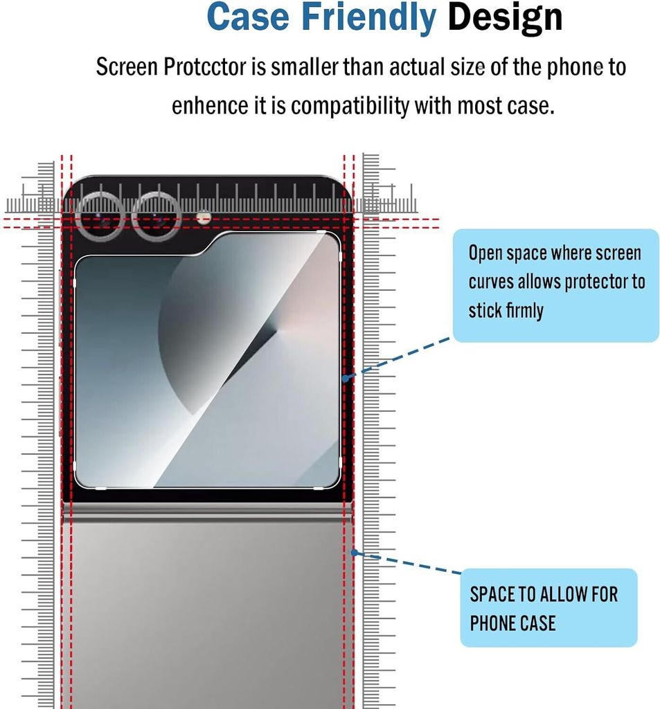 6in1 Schutzglas ( Display + Kamera ) für Samsung Galaxy Z Produktbild 8