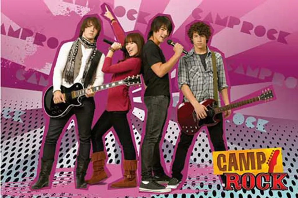 Poster Ufficiale Jonas Brothers Camp Rock con Supporto Legno 92cm
