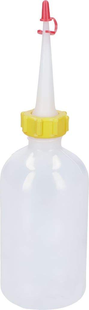 Hünersdorff Spenderflasche 250 ml, rund LD-PE, natur Produktbild 
