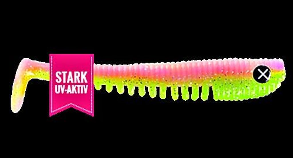 Monkey Lures King Lui 7,5cm - 6 Gummifische, Monkey Lures Farbe:Electric Monkey