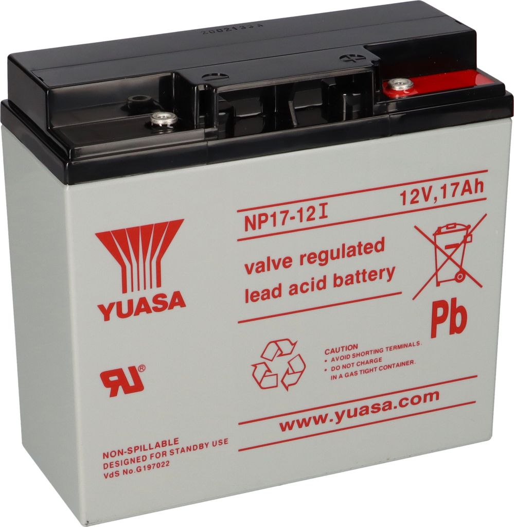 Batterie au plomb Yuasa NP17-12I Pb 12V 17Ah VdS, M5 Image du produit 