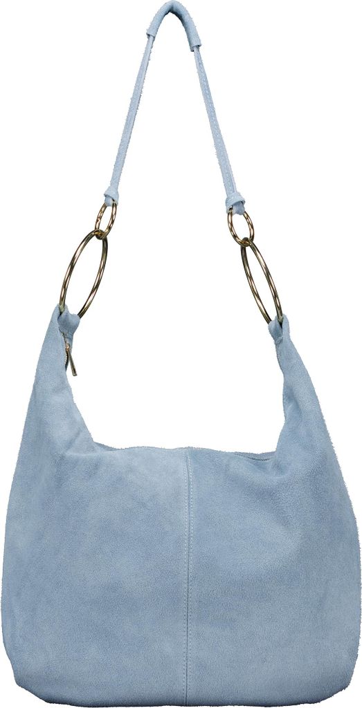 Hausfelder Manufaktur Beuteltasche Velours Blau onesize