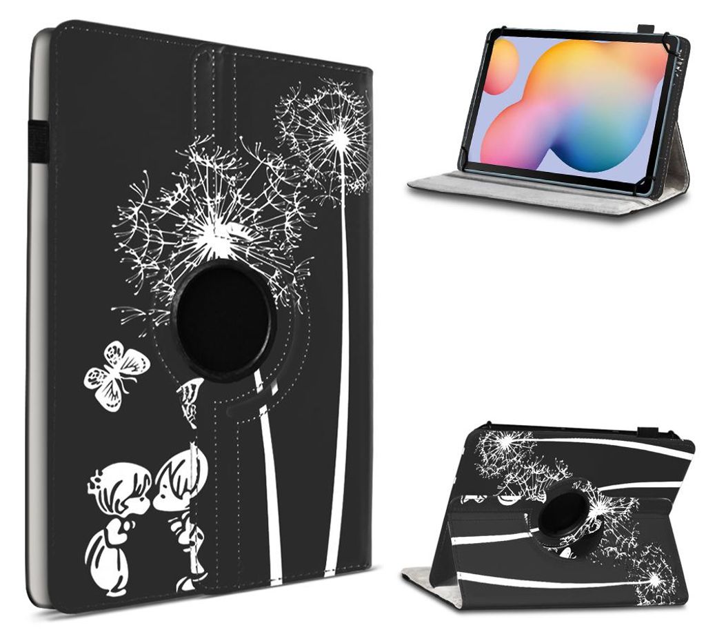 Tablet Hülle für Samsung Galaxy Tab S6 Lite Tasche Schutz Case Cover 360 DrehbarFarbe 360 Uni:Motiv 12