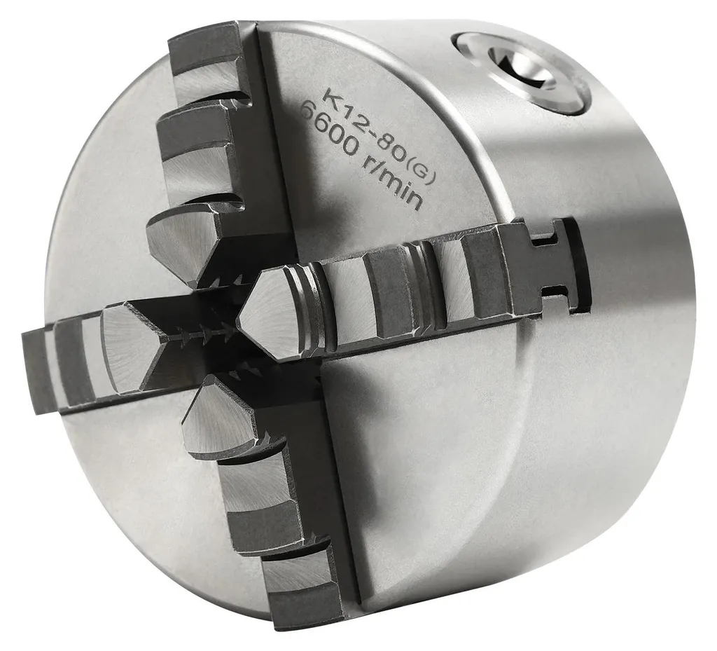 Mandrin 80 mm à 4 mors autocentrants réversibles en acier haute précision - 4