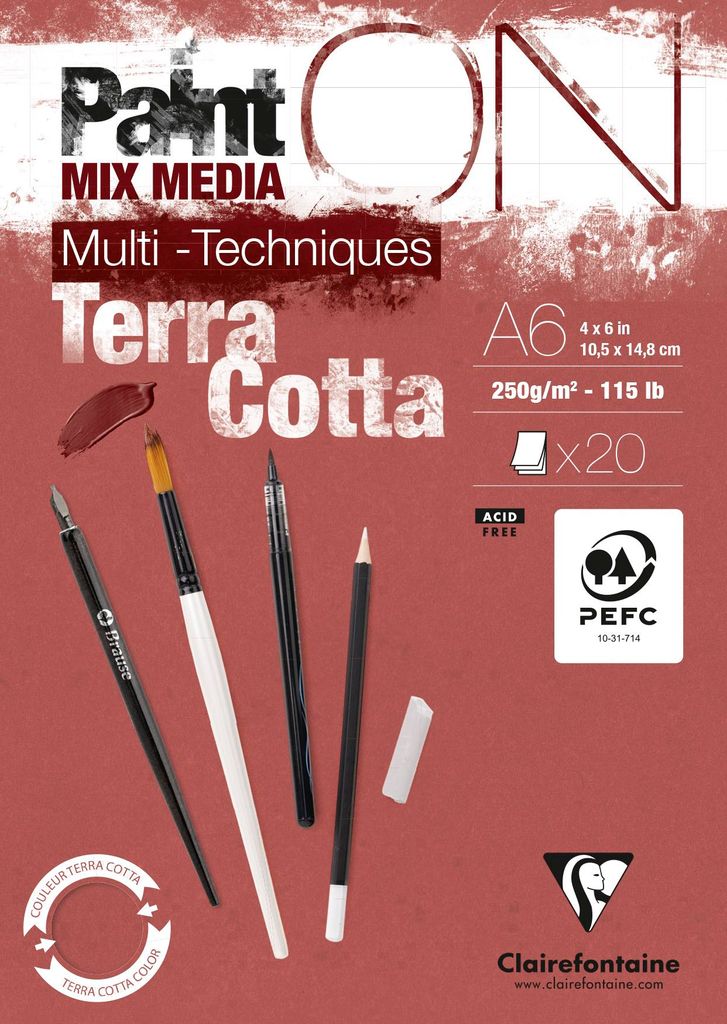 Block PaintON Terra A6 20Bl 250g