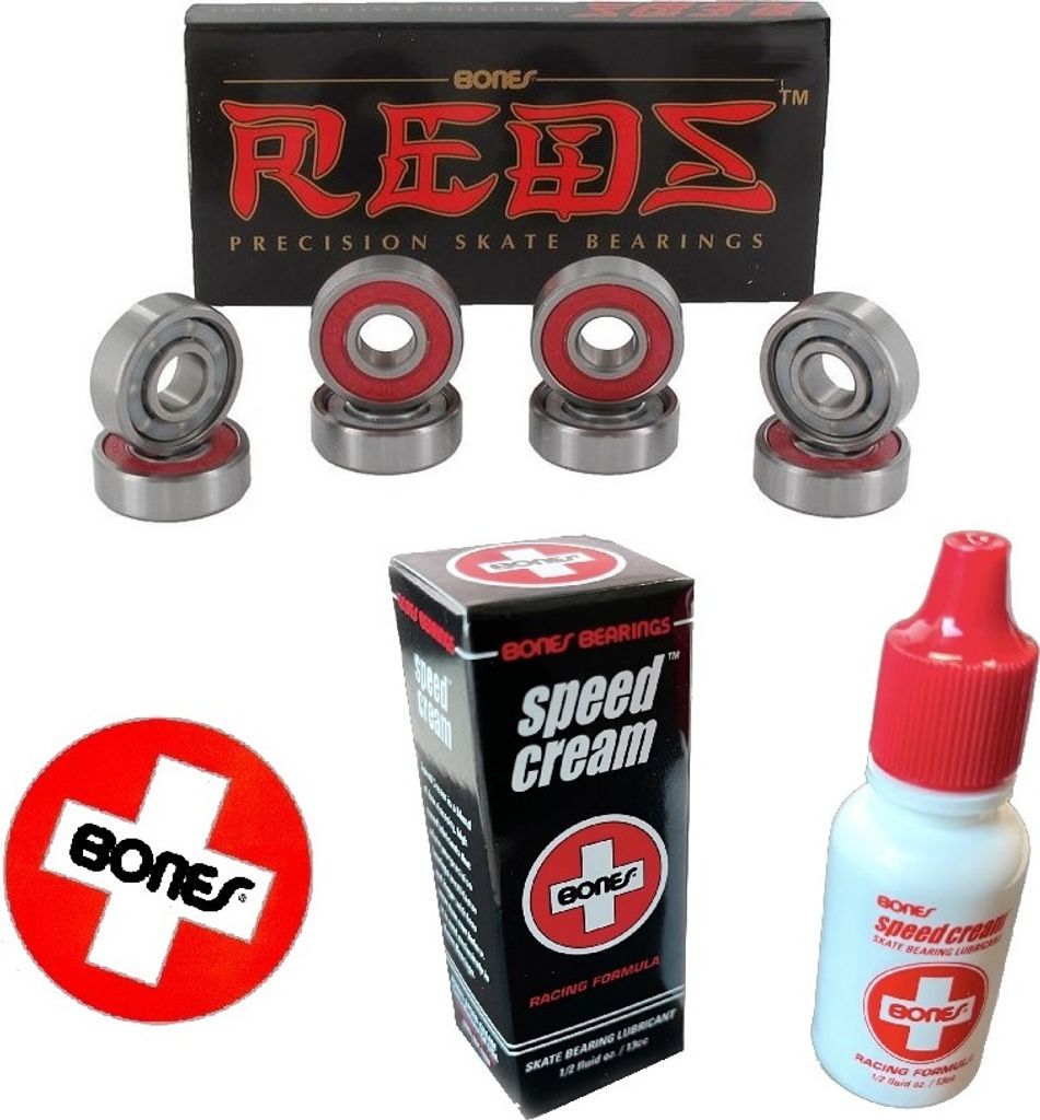 Bones REDS Bearings Kugellager (8er Pack) + Bones Speed Cream (Bundle)
