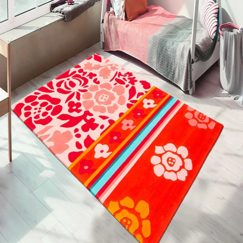 Tapis de sol moderne géométrique en acrylique pour chambre à coucher - 2