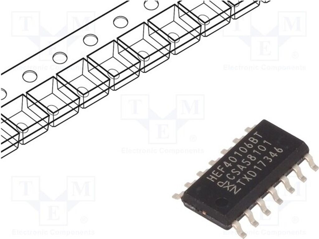 5x Kanäle: 6 SMD HEF40106BT.653 Tore, Inverter Wechselrichter,