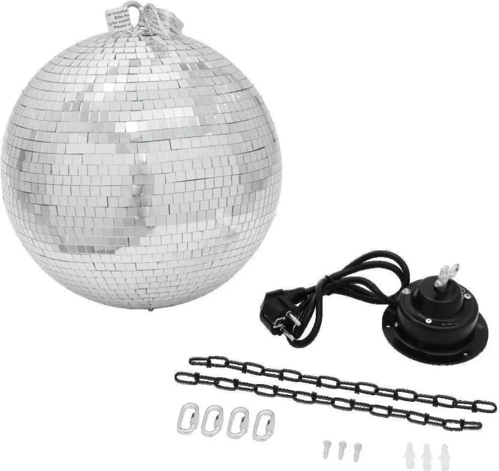 Boule à facettes 30cm et moteur pour animer vos soirées et mariages