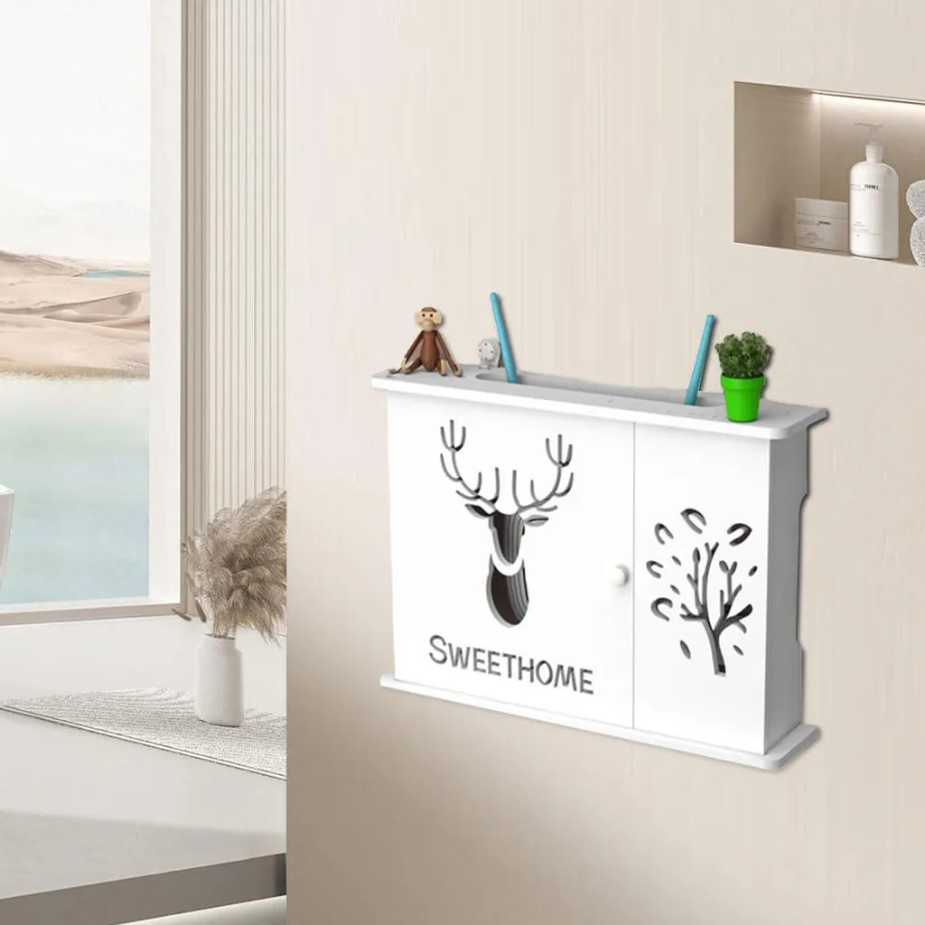 Cache câbles WiFi mural sans percer pour cacher les fils et box internet A