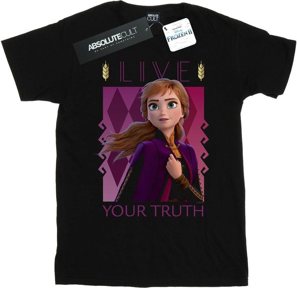 Disney - "Frozen 2 Live Your Truth" T-Shirt für Herren BI27087 (S) (Schwarz)