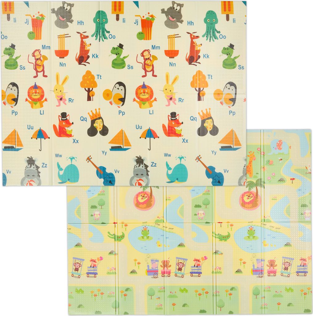 Relaxdays Spielmatte, faltbare Kindermatte, schadstofffrei, Produktbild 