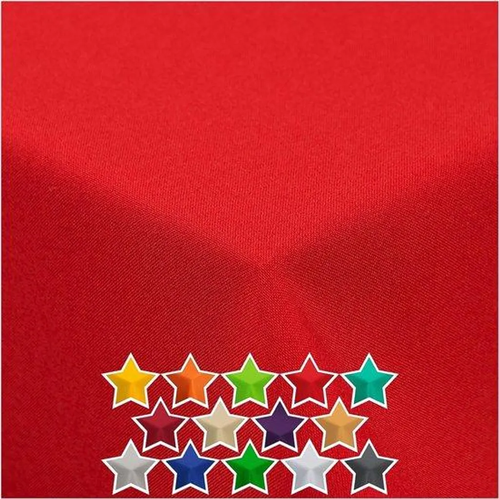 Nappe rouge 100 x 100 idéale pour décoration de table de Noël ou fête