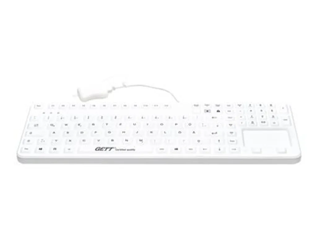Clavier étanche IP65 GETT Cleantype Prime Touch+ USB avec Touchpad Intégré