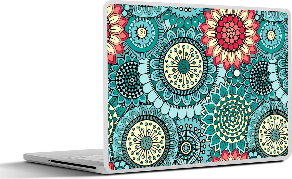 MuchoWow® Laptop Aufkleber Sticker Cover Mädchen - Blumen - Produktbild 