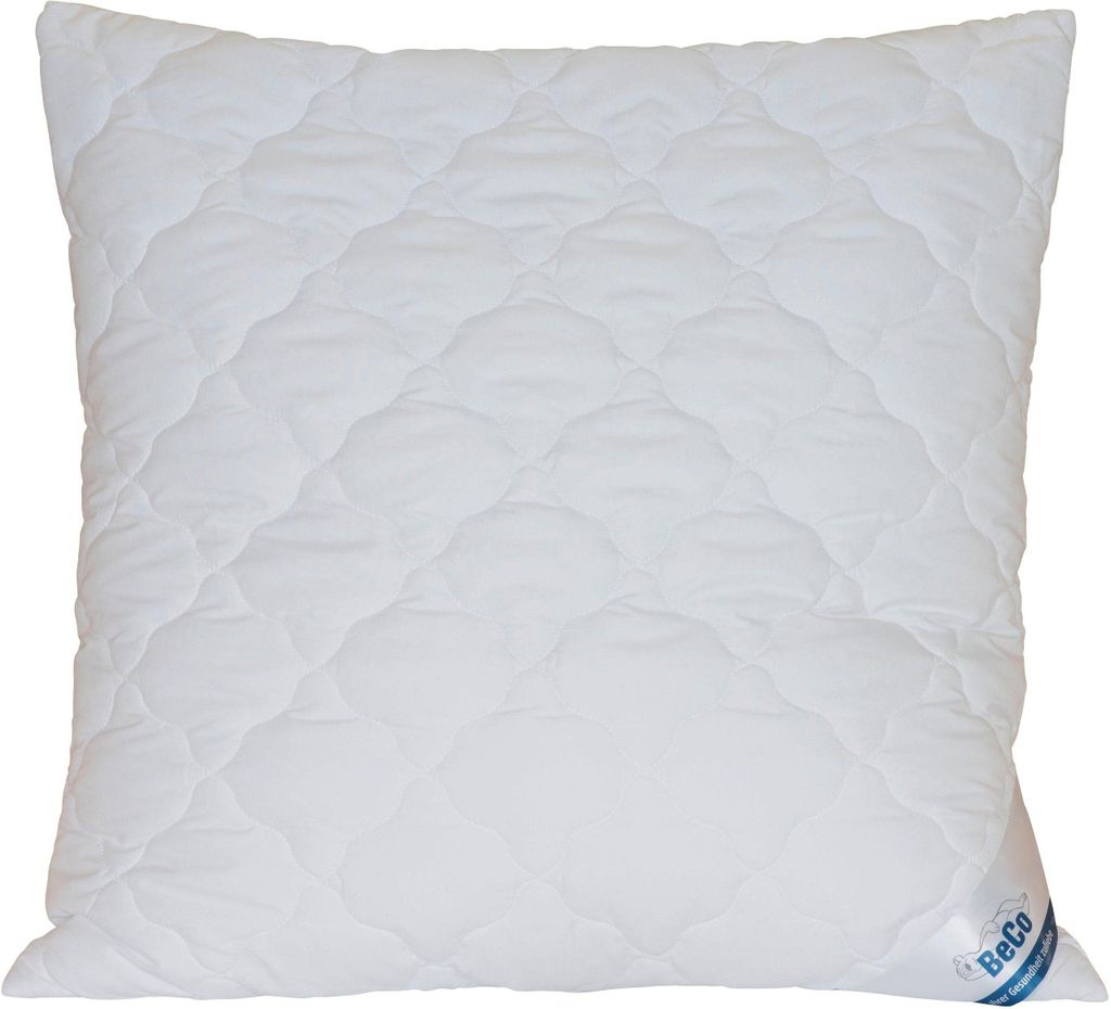 Kopfkissen BeCo Royal Soft, 80 x 80 cm, 1000 g, Stiftung Warentest (10/2019) mit “GUT“ (2,4) bewertet, mit separatem Innenkissen