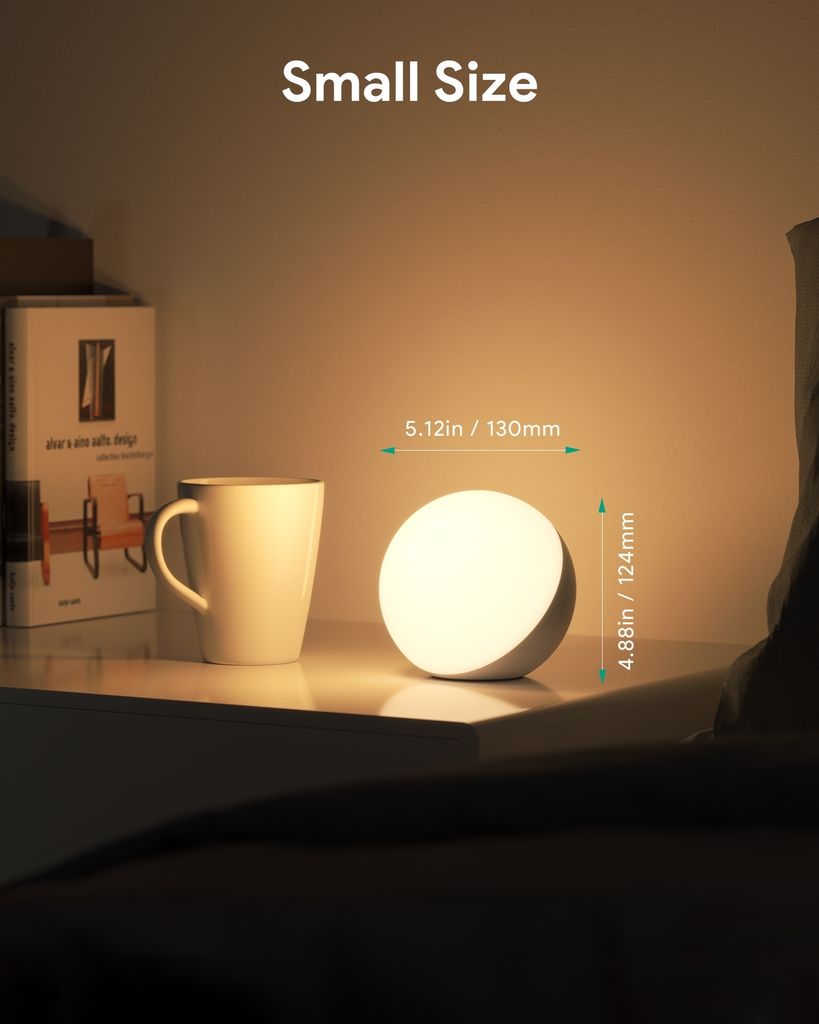 Aukey LT-T16 6W LED lampa na nočný stolík s dotykovým Obrázok produktu 8