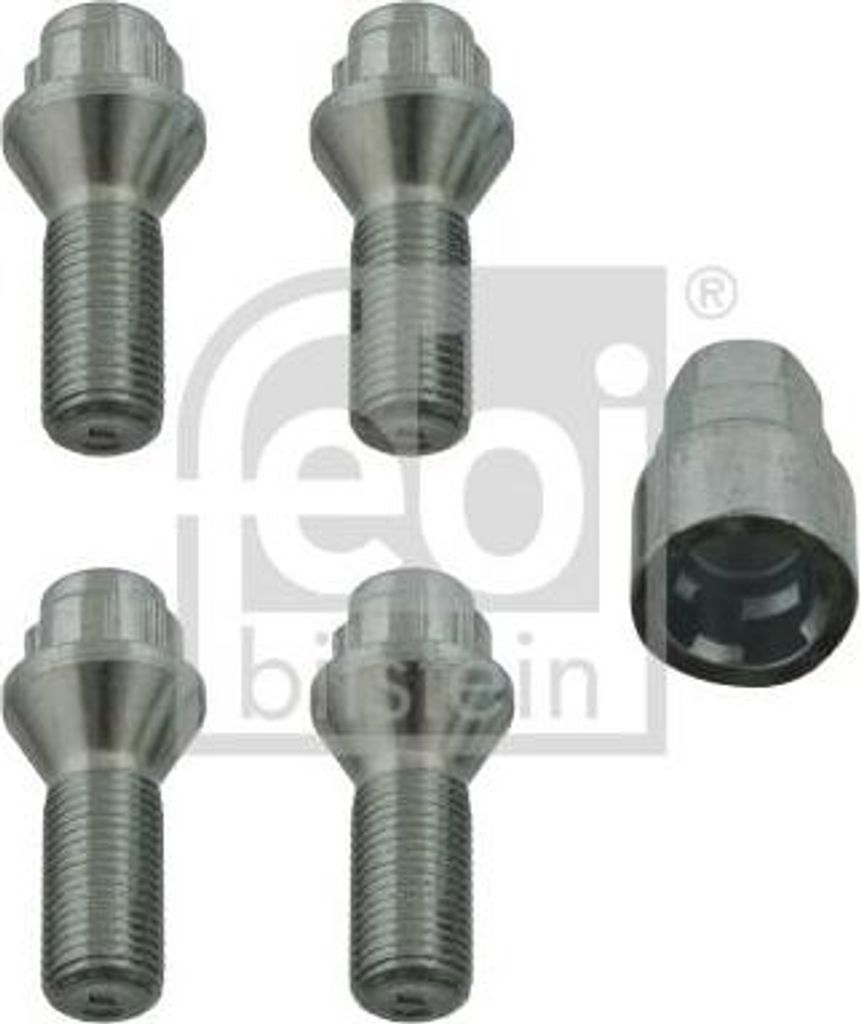 FEBI BILSTEIN 27055 Radschraube OE B430 kompatibel mit 7er E65, C25, Evasion, Jumpy, Ducato, Scudo, Ulysse, Zeta, 806, 807, Expert, J5, Avantime, E...