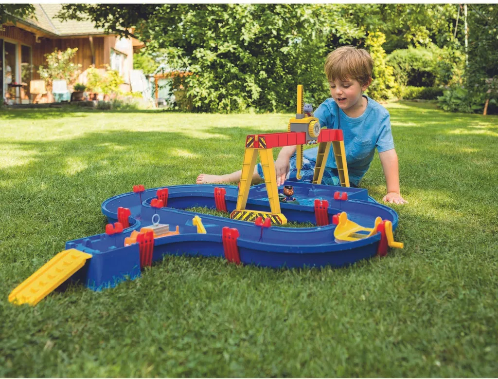 AquaPlay ContainerPort Set de Jeu avec Grue Pivotante et Écluse Mobile - 4