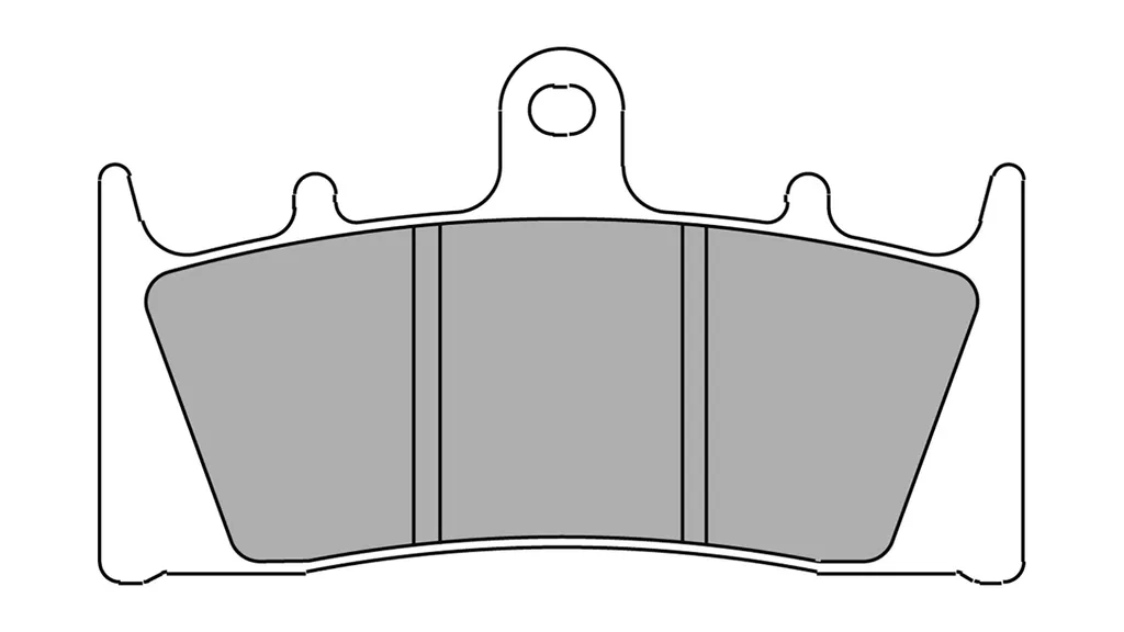 Jeu de plaquettes de frein frittées FDB 2144 ST Ferodo pour usage routier