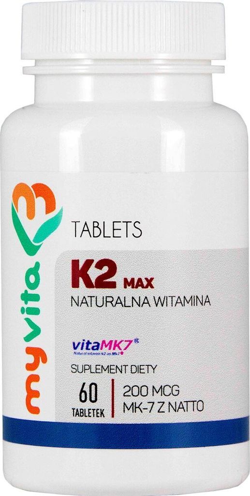 MyVita Vitamin K2 MK-7 MAX 200mcg, 60 Tabletten.