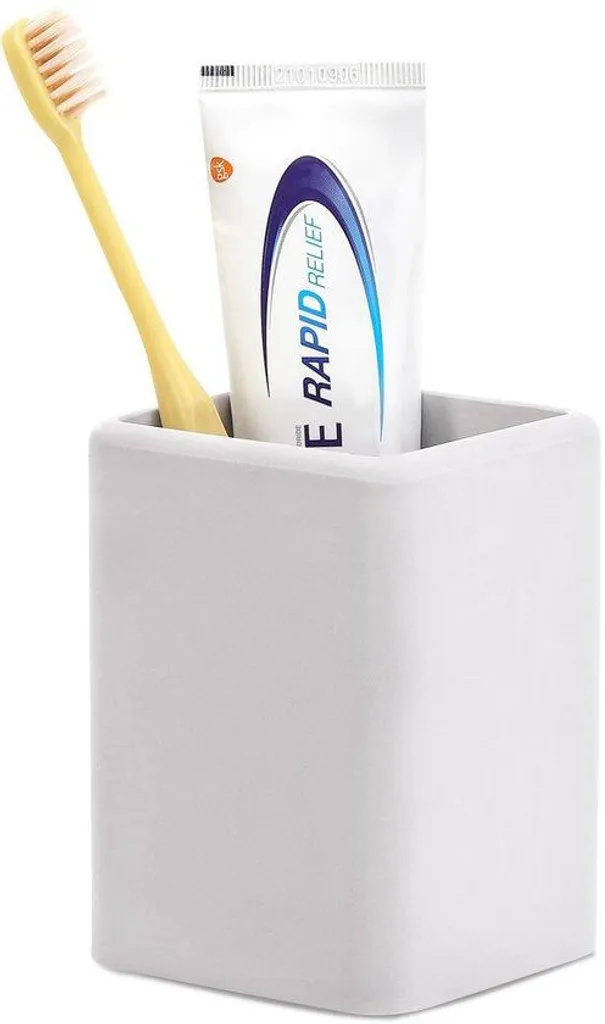 Organiseur brosse à dents terre de diatomée gris - Séchage rapide antibactérien