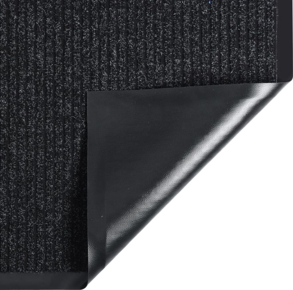 vidaXL Fußmatte Anthrazit Gestreift 60x80 cm