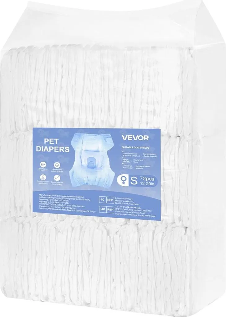 Couches jetables pour chiens super absorbantes Taille S Pack de 144 - 9