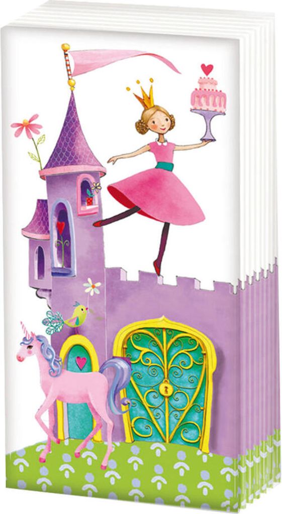 Papierové vreckovky Sniff Princess Castle, 10 ks, farebné, Obrázok produktu 
