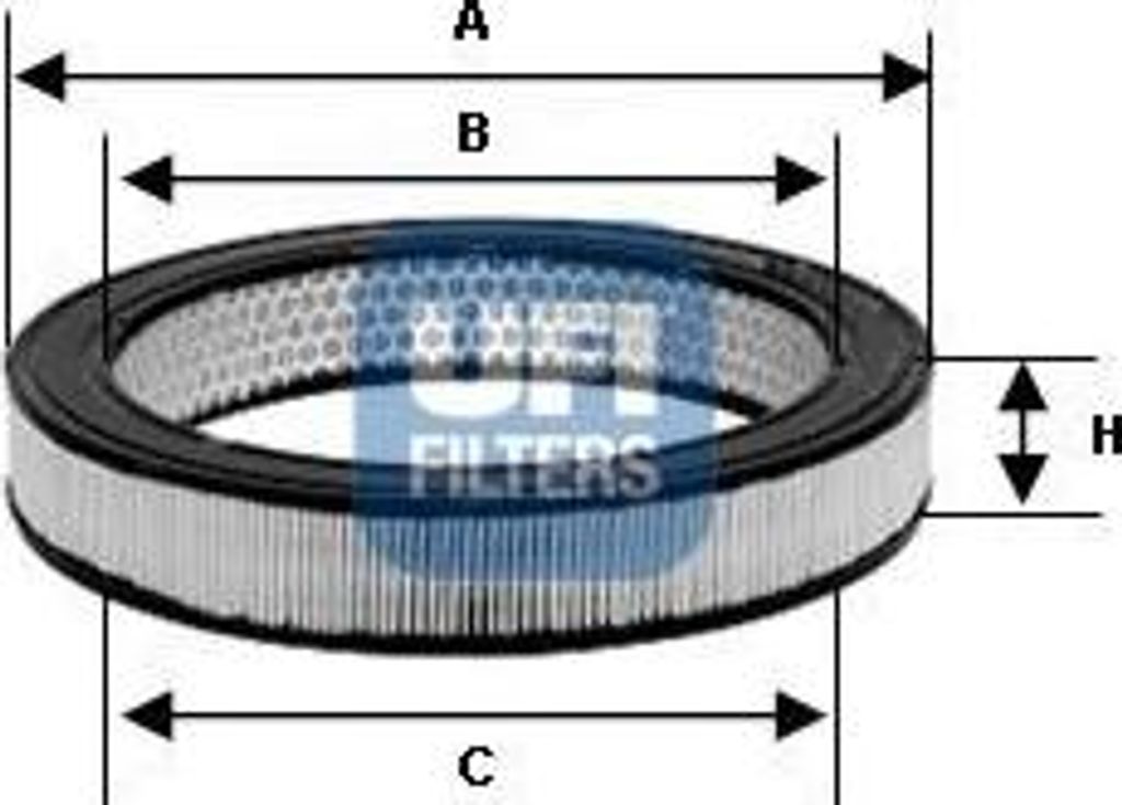 Luftfilter UFI 27.807.00 für HYUNDAI PONY Wagon Filtereinsatz