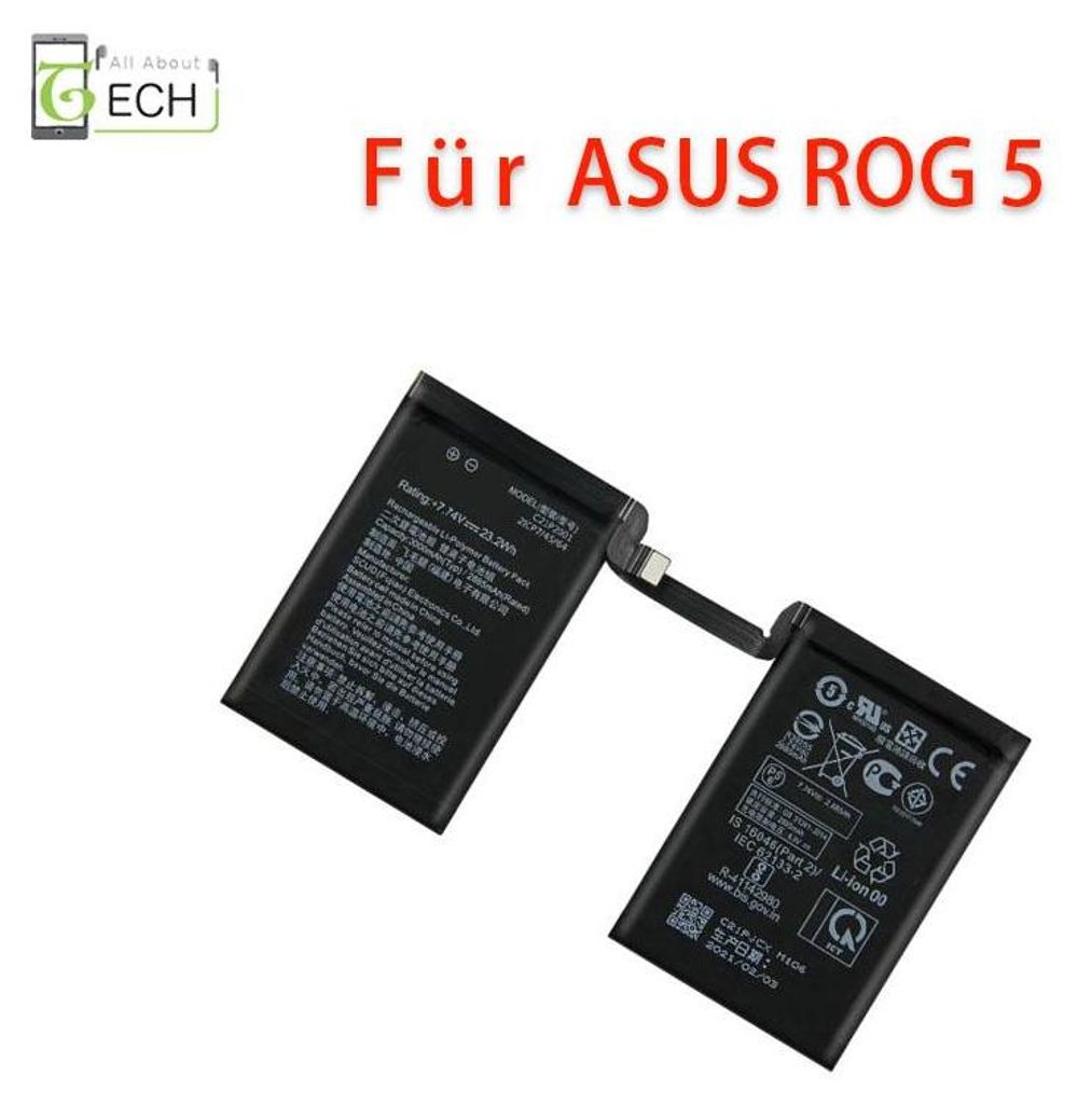 Ersatz Akku für Asus ROG Phone 5 / 5S Pro C21P2001 3000mAh Accu Batterie Battery