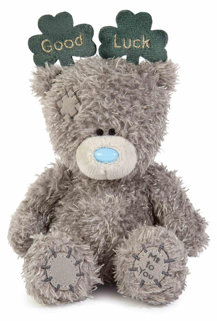 Orsacchiotto Good Luck con trifogli, 11 cm Immagine del prodotto 