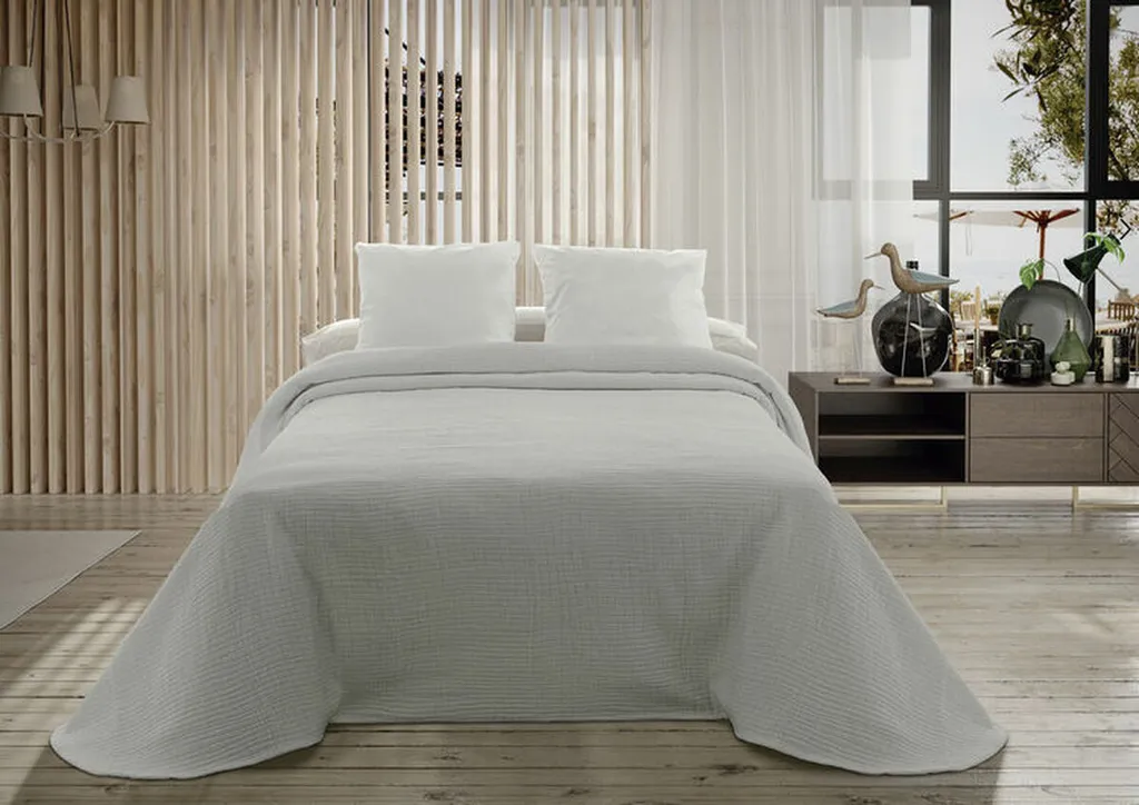 Couette PALMA Gris Perle : Finissez-en avec le Froid en Lit Simple