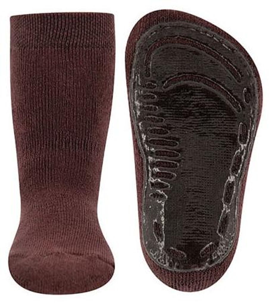 Rutschfeste Kindersocken – Mocca – 23-24