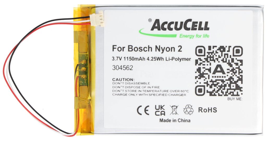 Akumulator AccuCell kompatybilny z Bosch Nyon 2, 3,7 V, Zdjęcie produktu 