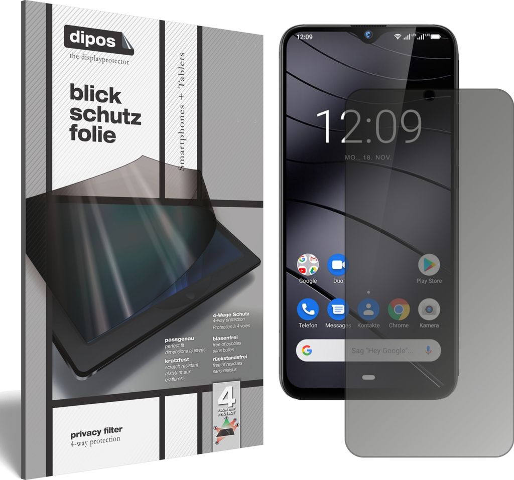 Blickschutzfolie für Gigaset GS290 matt Schutzfolie Folie Display Schutz dipos