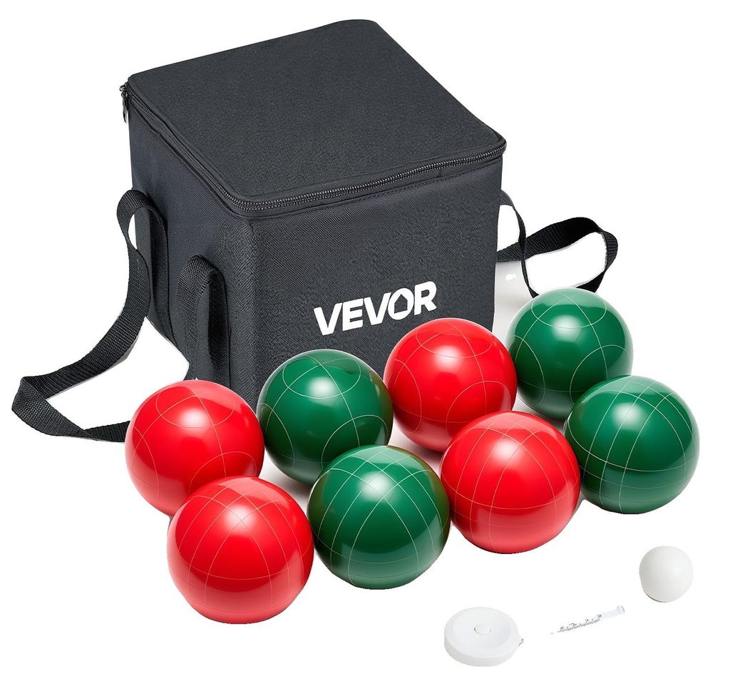 VEVOR Set da bocce con 8 palle in resina (107 mm) e palline Immagine del prodotto 