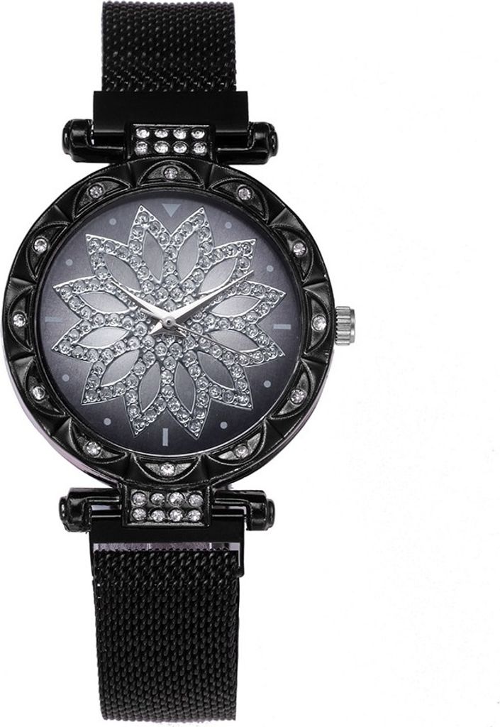 Magnetische Uhr TI-5088 - Elegante Damenuhr in Schwarz KP5088