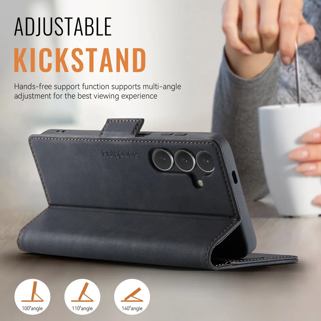 Custodia S24 FE con Slot Carte e Stand: Viaggia Leggero e Protetto - 4