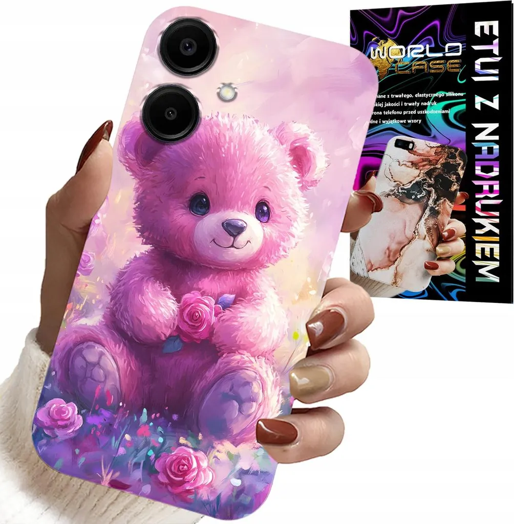 Must-Have: Cover Samsung Galaxy A06 5G Orsetto Rosa Kawaii + Vetro