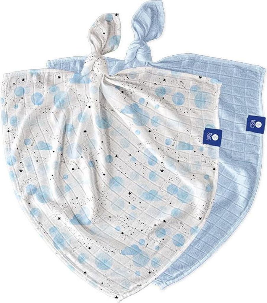 Bambuswindel 2er-Pack Himmelblau 30x30, Bamboo Line Texpol