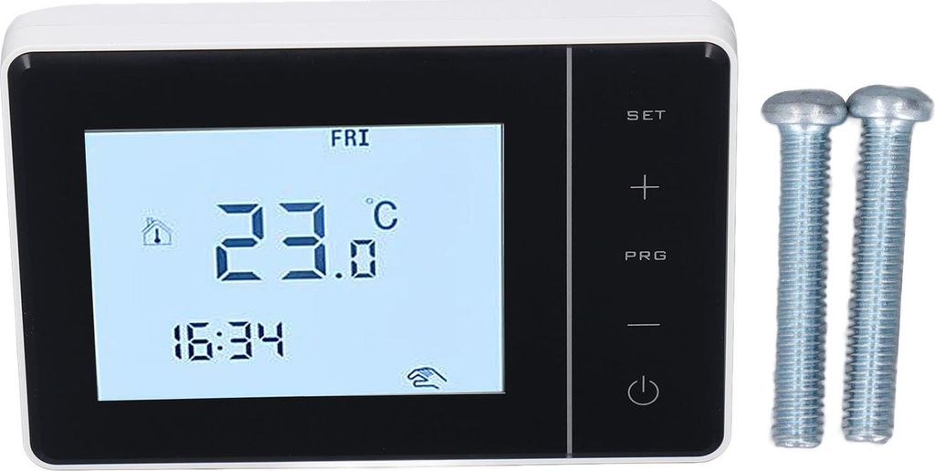 Programmierbarer Thermostat für Hausinstallationen, digitaler LCD-Touchscreen, intelligenter Schalter, AC 100–230 V