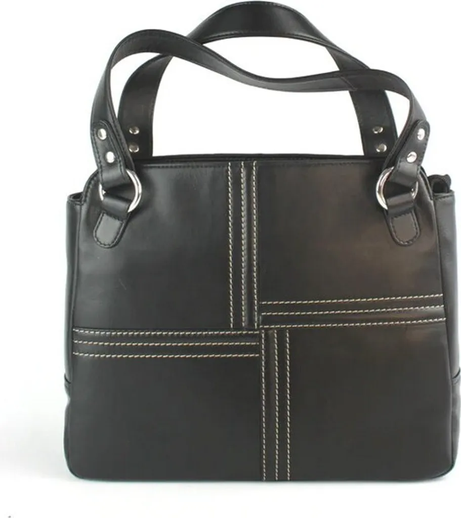 Sac à main noir Janie EL417 idéal pour le travail et les sorties en soirée