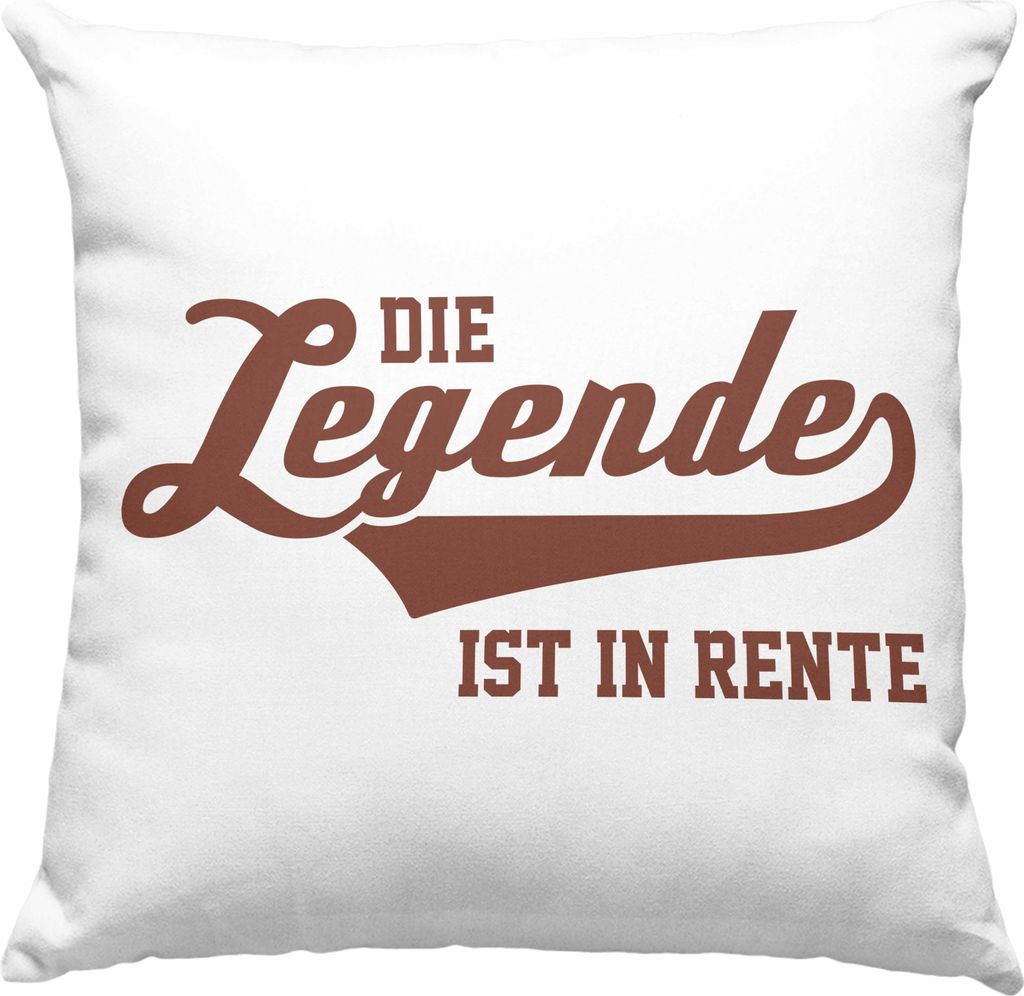 Trendation - - Renter Deko-Kissen mit Füllung 40x40 Ruhestand Geschenk Rente Mann Frau Lustig Renteneintritt Abschiedsgeschenk Rentnerin Sprüche ...